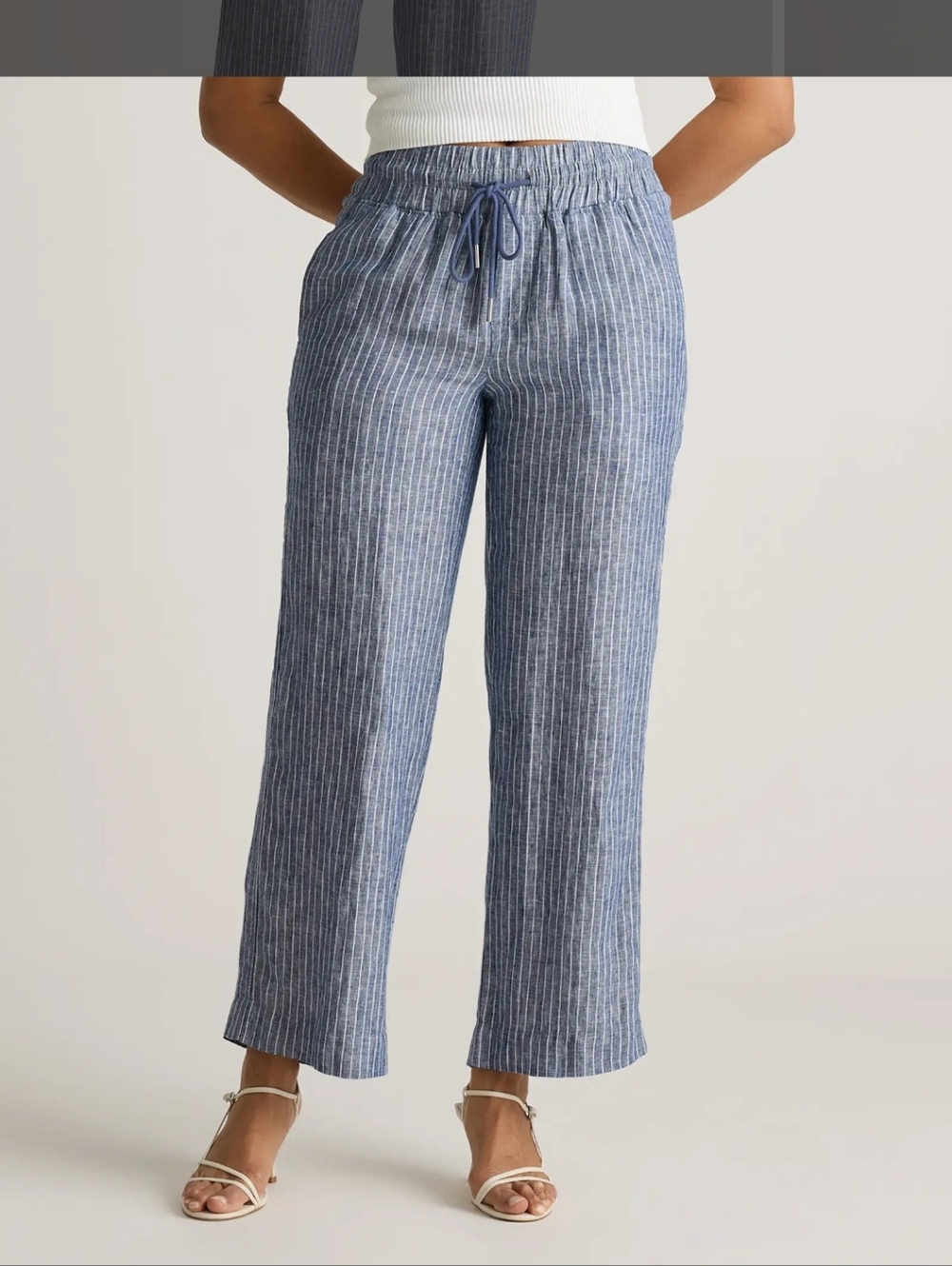 Quince 100% European Linen Wide Leg Pants - 26" Inseam